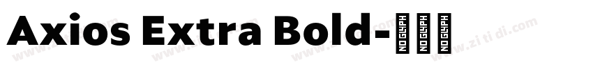 Axios Extra Bold字体转换